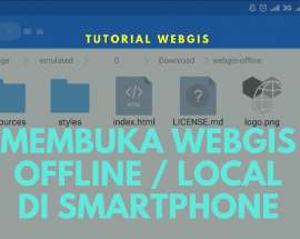 Membuka Local Offline Index html webgis webmap di Browser Smartphone