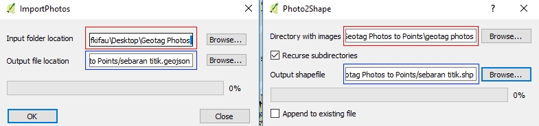 Tutorial QGIS - Foto Gambar Bergeotagging ke Points shp kml kmz geojson