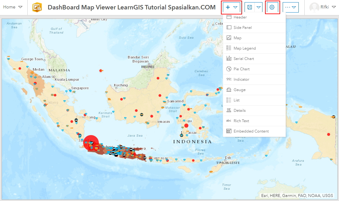 Visualisasi Data dengan ArcGIS Dashboard mudah cepat