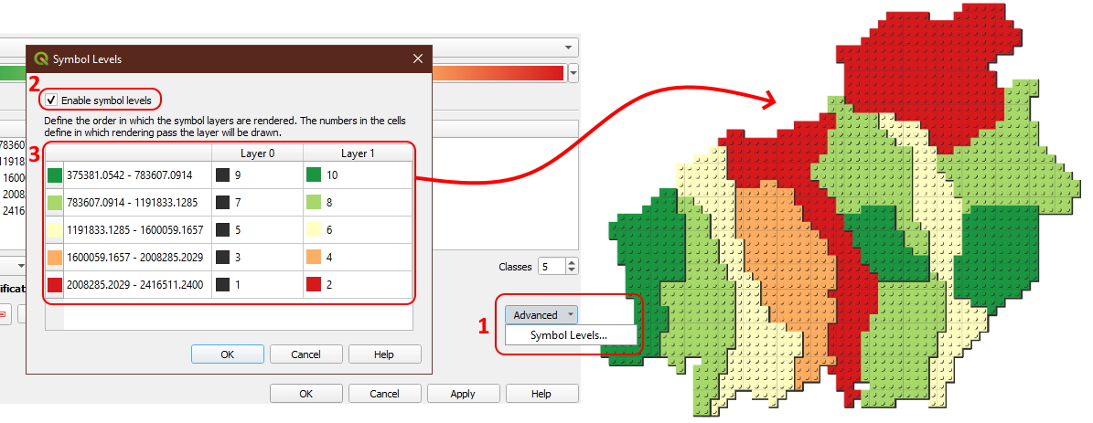 Tutorial Membuat Lego Maps Peta Lego - Urutan Simbol Level Atas Bawah