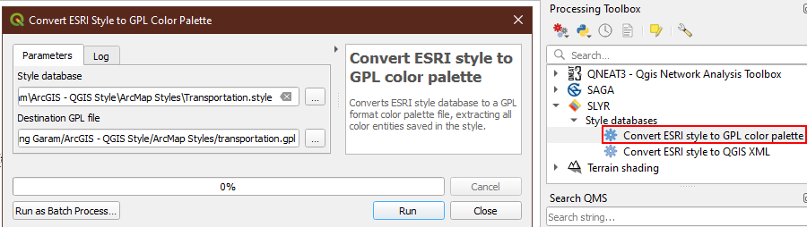 Tutorial Mudah Mengubah ArcMap Style ke QGIS GPL Color Palette